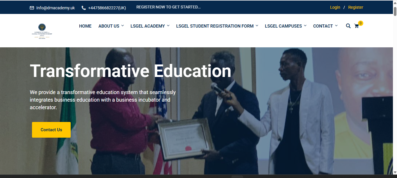 London School of Global Entrepreneurship website